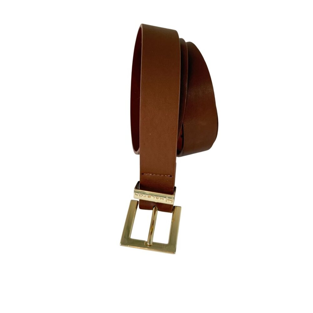 H by Halston Belt Gold-Toned Buckle women s L/XL Brown Formal Casual